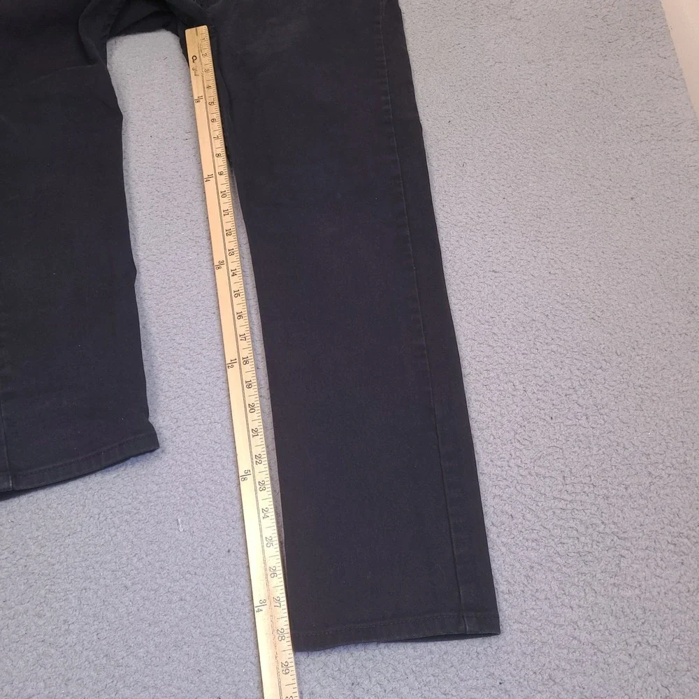 Levis Strauss Jeans Men 38x28.5 Black 510 Slim Straight Dark Wash American Denim
